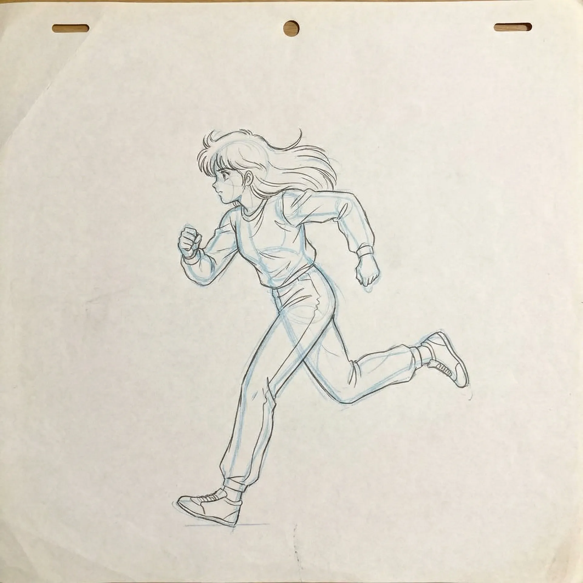 原画设定稿 - 女性角色奔跑动态 里番 原画